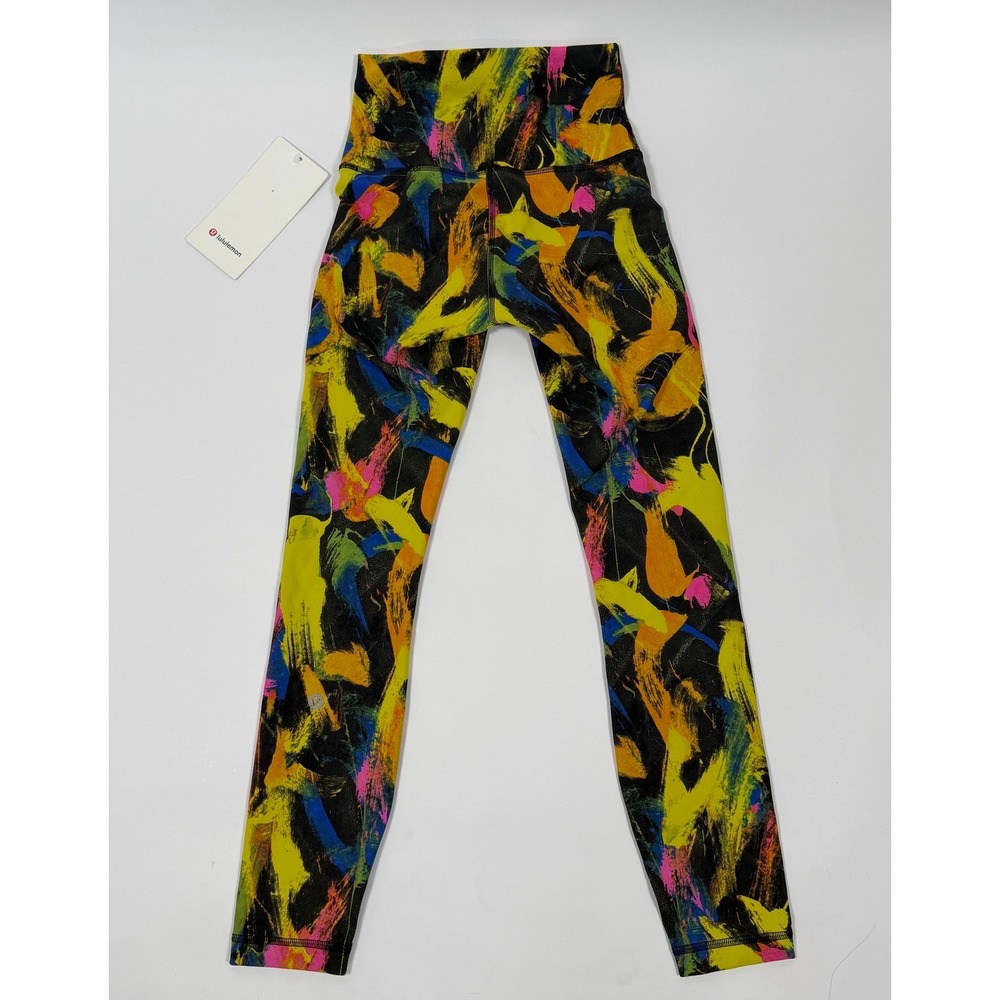 RARE Invigorate Lululemon Wunder Train HR Tight 25" Size 2